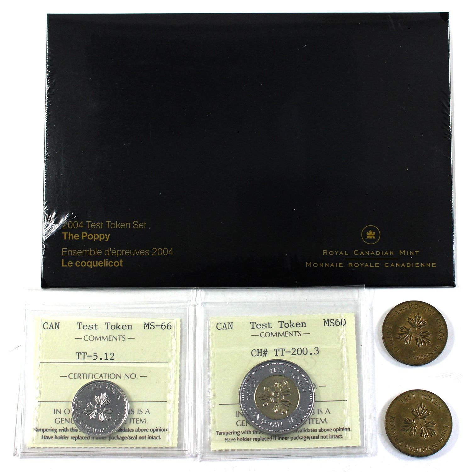 Test Token ND (1994-2004) Assorted Tokens & Set. INCLUDES: 2x TT-200.1 ...