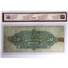 Image 2 : 490-26-10 1904 $20 Molson's Bank BCS VG10 Various-Macpherson S/N: 200499 ppC (stains, tears, tape).