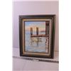 Image 1 : Framed Painted Canvas Signed Jacqueline Biggs (16x19)