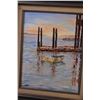 Image 2 : Framed Painted Canvas Signed Jacqueline Biggs (16x19)