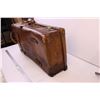 Image 6 : *Antique Brown Leather Suitcase