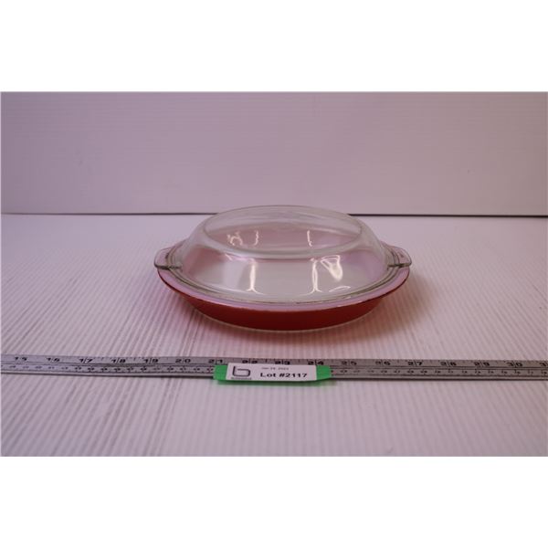 Pyrex Pie Plate w/ Lid - Bodnarus Auctioneering