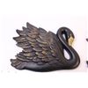 Image 3 : Pair of Black Swan Chalk Art Wall Hangers