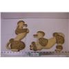 Image 1 : Pair of Poodle Chalk Art Wall Hangers