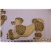 Image 3 : Pair of Poodle Chalk Art Wall Hangers