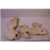 Image 5 : Pair of Poodle Chalk Art Wall Hangers