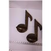 Image 2 : (3) Music Themed Favor Ware Chalk Art Wall Hangers