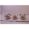 Queen Anne “Lady Sylvia” 3-Cups w/ Saucers, Salt & Pepper Shakers, Cream Sugar, 2-Serving Plates and