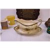 Image 2 : Old Staffordshire Johnson Bros Gravy Boat and Plate, Kitchen Prayer Wall Hanger + Misc