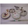 Plates,Gravy Boat,Candle Holder,Misc. Items
