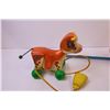 Image 3 : (2) Vintage Fisher-Price Toys (Pull Cow and corn Popper)
