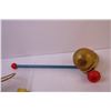 Image 4 : (2) Vintage Fisher-Price Toys (Pull Cow and corn Popper)