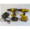 Image 3 : Dewalt 18v Cordless Saw - (2) Drills - Batteries w/Charger (untested)