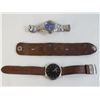 Image 1 : (2) Fossil Watches (one works) - Leather Wrist Band
