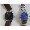 Image 2 : (2) Fossil Watches (one works) - Leather Wrist Band