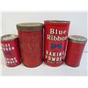 Image 2 : (4) Vintage Blue Ribbon Tins