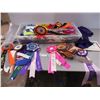 House cat awards ribbons with tote
