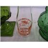 Image 3 : (3) Green vases - John stone milk bottle (moose jaw) with top - 6" tall