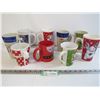 (9) Christmas Themed Mugs