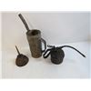 Image 2 : Vintage Wooden Plane - (3) Oiler Cans