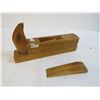 Image 3 : Vintage Wooden Plane - (3) Oiler Cans