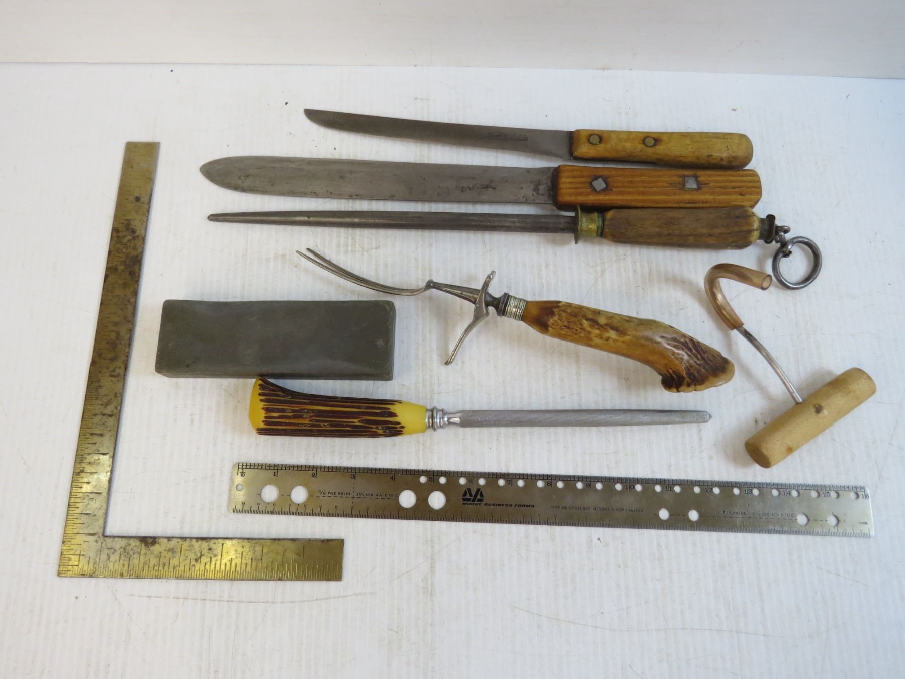 Vintage Knives & Sharpeners - Square & Ruler - Hook w/Handle - Bodnarus ...