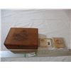 Image 1 : Benson + Hedges wooden box cigar box + packs