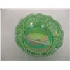 Image 2 : Green opalescent glass  6.5" round