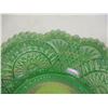 Image 3 : Green opalescent glass  6.5" round