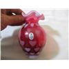 Image 3 : Fenton cranberry glass vase - 5" tall