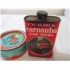 Image 2 : (3) Tins - carnauba car wash, Trewax boat wax, Rubbing compound