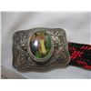 Image 2 : Horse belt buckle with belt - 44" long