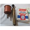 Image 2 : Coleman Items - Silk Lite Mantles, pump, funnel