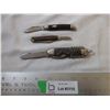 Image 1 : (3) pack of knives - 1 stamped Stag Ireland