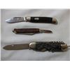 Image 2 : (3) pack of knives - 1 stamped Stag Ireland