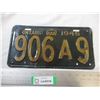 Image 1 : 1945 Ontario license plate