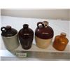 Image 6 : (4) Stoneware jugs - 1 has chip