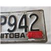 Image 3 : 1951 Manitoba license plate with metal tag