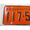 Image 2 : 1963 Saskatchewan license plate