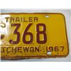 Image 3 : 1967 Saskatchewan license plate (trailer Low Number)