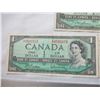 Image 2 : (3) 1954 $1 bill - Canada