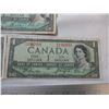 Image 4 : (3) 1954 $1 bill - Canada