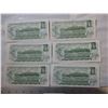 Image 3 : (6) 1973 $1 bill - Canada