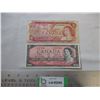 Image 1 : (2) 1954-73 $1 bill - Canada