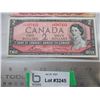 Image 3 : (2) 1954-73 $1 bill - Canada