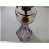 Image 2 : Turning purple oil lamp - 19" tall
