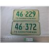 Image 1 : (2) 1974 Saskatchewan license plates