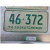 Image 3 : (2) 1974 Saskatchewan license plates