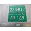 Image 1 : (2) 1969 Saskatchewan license plates