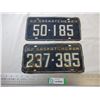 Image 1 : (2) 1962 Saskatchewan license plates
